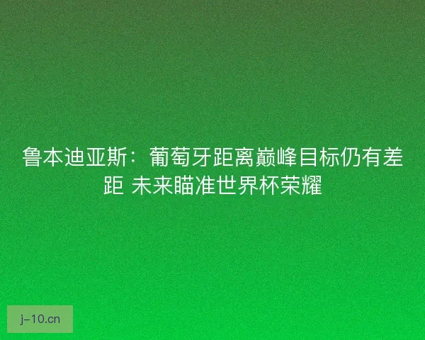 鲁本迪亚斯：葡萄牙距离巅峰目标仍有差距 未来瞄准世界杯荣耀