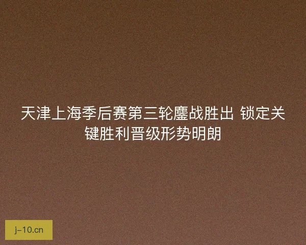 天津上海季后赛第三轮鏖战胜出 锁定关键胜利晋级形势明朗
